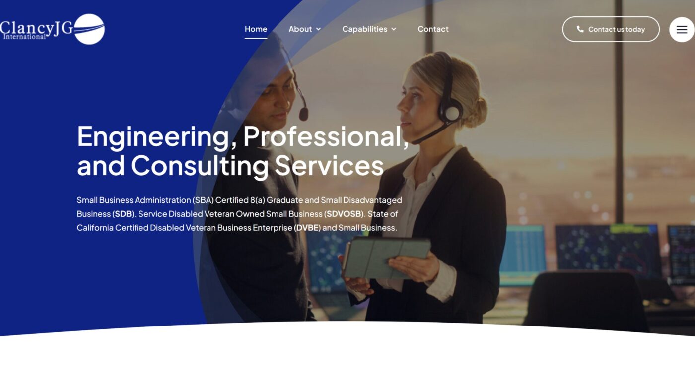 ClancyJG International Website Design