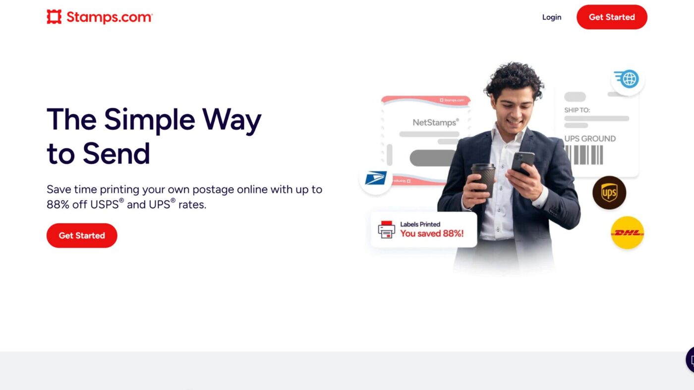 Stamps.com Website Design